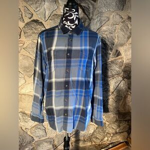 The North Face Blue & Gray Flannel M